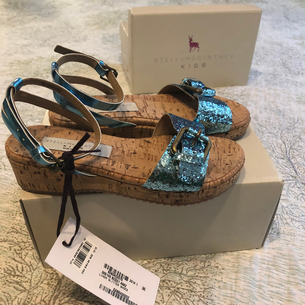 STELLA McCARTNEY Linda shoe sandal BLUE 12-13